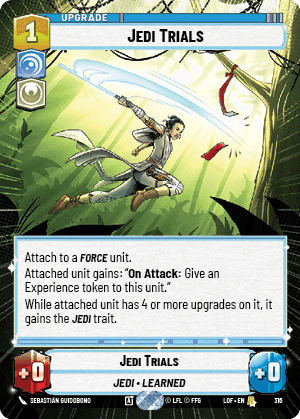 Jedi Trials (LOF) Rare Fantasy Flight Games Hyperspace Non-Foil