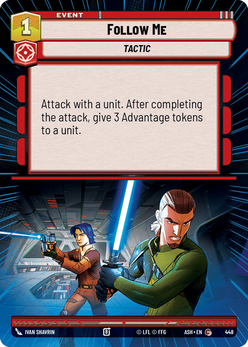 Follow Me (ASH) Common Star Wars Unlimited Fantasy Flight Games Hyperspace Non-Foil