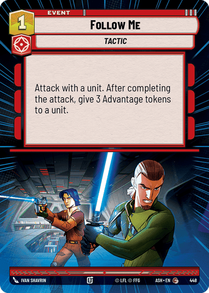 Follow Me (ASH) Common Star Wars Unlimited Fantasy Flight Games Hyperspace Non-Foil