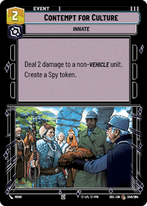 Contempt for Culture (SEC) Common Fantasy Flight Games