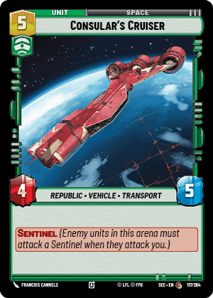 Consular's Cruiser (SEC) Common Fantasy Flight Games Standard Non-Foil