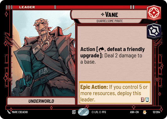 Vane - Quarrelsome Pirate (ASH) Rare