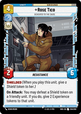 Rose Tico - Dedicated to the Cause (SHD) Uncommon  Fantasy Flight Games Standard Non-Foil 