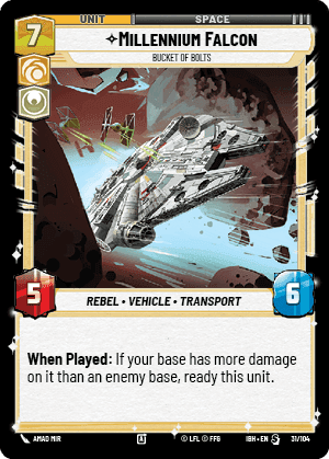 Millennium Falcon - Bucket of Bolts (IBH) Special Fantasy Flight Games Standard Non-Foil