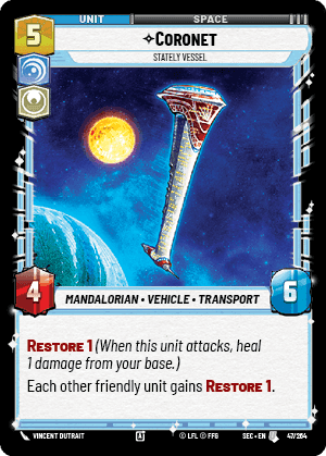 Coronet - Stately Vessel (SEC) Uncommon Fantasy Flight Games