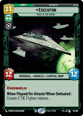 Executor - Might of the Empire (JTL) Legendary Fantasy Flight Games Standard Non-Foil