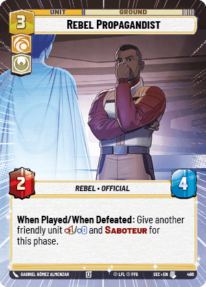 Rebel Propagandist (SEC) Uncommon Fantasy Flight Games