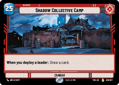 Shadow Collective Camp (TWI) Rare Star Wars Unlimited Fantasy Flight Games Standard Non-Foil 