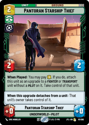 Pantoran Starship Thief (JTL) Rare Fantasy Flight Games Standard Non-Foil