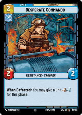 Desperate Commando (JTL) Common Fantasy Flight Games Standard Non-Foil