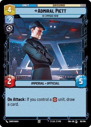 Admiral Piett - In Command Now (IBH) Special Fantasy Flight Games Standard Non-Foil