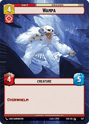 Wampa (LOF) Common Fantasy Flight Games Hyperspace Non-Foil