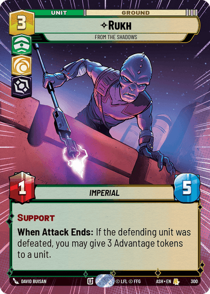 Rukh - From the Shadows (ASH) Rare Star Wars Unlimited Fantasy Flight Games Hyperspace Non-Foil