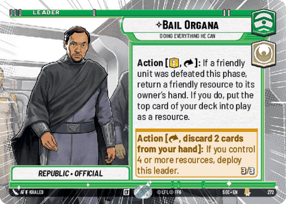 Bail Organa - Doing Everything He Can (SEC) Rare
