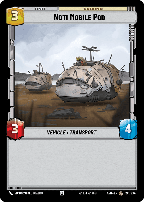 Noti Mobile Pod (ASH) Common Star Wars Unlimited Fantasy Flight Games Standard Non-Foil
