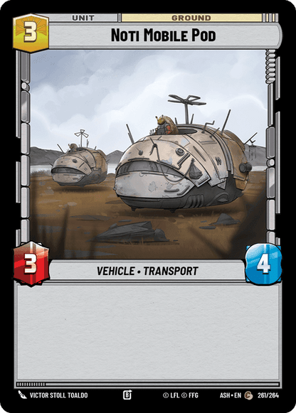Noti Mobile Pod (ASH) Common Star Wars Unlimited Fantasy Flight Games Standard Non-Foil