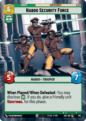 Naboo Security Force (SEC) Common Fantasy Flight Games
