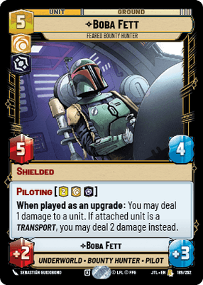 Boba Fett - Feared Bounty Hunter (JTL) Rare Fantasy Flight Games Standard Non-Foil