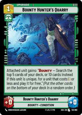 Bounty Hunter's Quarry (SHD) Uncommon  Fantasy Flight Games Standard Non-Foil 