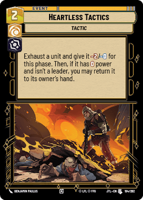 Heartless Tactics (JTL) Uncommon Fantasy Flight Games Standard Non-Foil