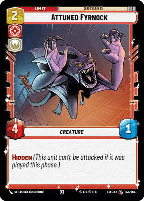Attuned Fyrnock (LOF) Common Fantasy Flight Games Standard Non-Foil