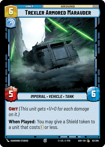 Trexler Armored Marauder (ASH) Common Star Wars Unlimited Fantasy Flight Games Standard Non-Foil