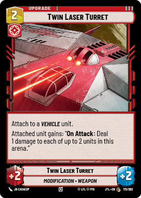 Twin Laser Turret (JTL) Common Fantasy Flight Games Standard Non-Foil