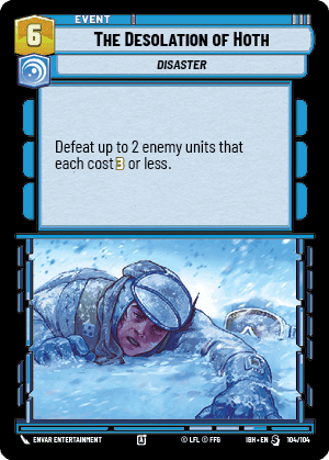The Desolation of Hoth (IBH) Special Fantasy Flight Games Standard Non-Foil