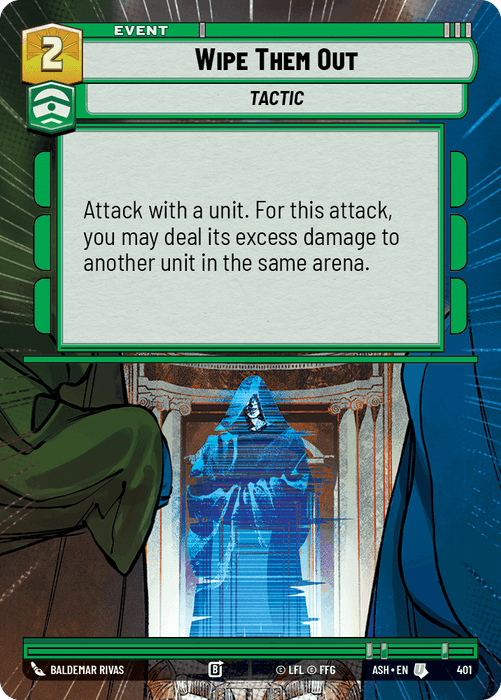 Wipe Them Out (ASH) Uncommon Star Wars Unlimited Fantasy Flight Games Hyperspace Non-Foil