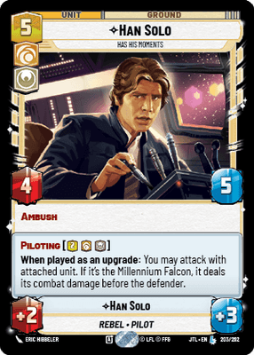 Han Solo - Has His Moments (JTL) Legendary Fantasy Flight Games Standard Non-Foil
