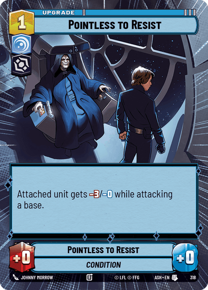 Pointless to Resist (ASH) Uncommon Star Wars Unlimited Fantasy Flight Games Hyperspace Non-Foil