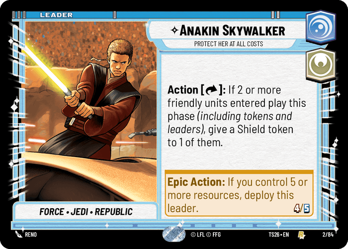 Anakin Skywalker - Protect Her At All Costs (TS26) Rare Fantasy Flight Games Standard Non-Foil
