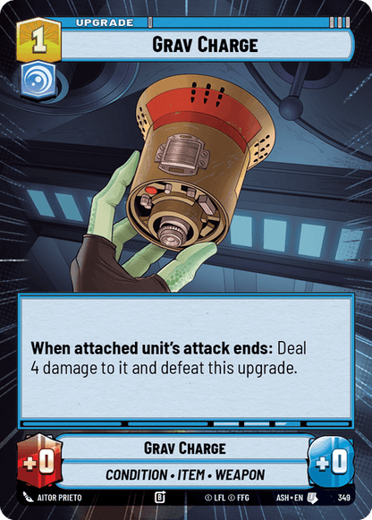 Grav Charge (ASH) Uncommon Star Wars Unlimited Fantasy Flight Games Hyperspace Non-Foil