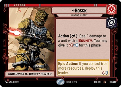 Bossk - Hunting His Prey (SHD) Common  Fantasy Flight Games Standard Non-Foil 