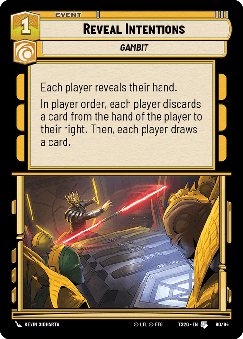Reveal Intentions (TS26) Uncommon Fantasy Flight Games Standard Non-Foil