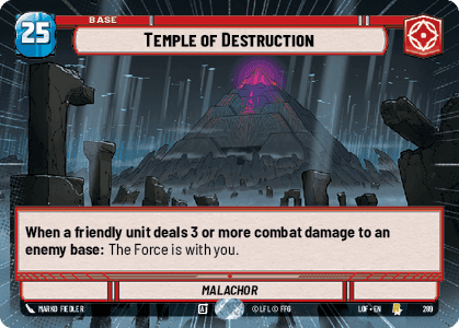 Temple of Destruction (LOF) Rare Fantasy Flight Games Hyperspace Non-Foil