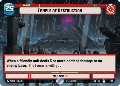 Temple of Destruction (LOF) Rare Fantasy Flight Games Hyperspace Non-Foil