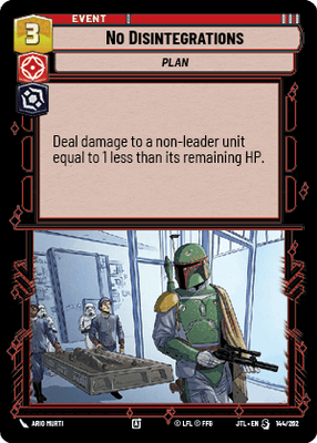 No Disintegrations (JTL) Starter Fantasy Flight Games Standard Non-Foil