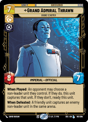 Grand Admiral Thrawn Grand Schemer (SEC) Legendary Gameshop of Destiny