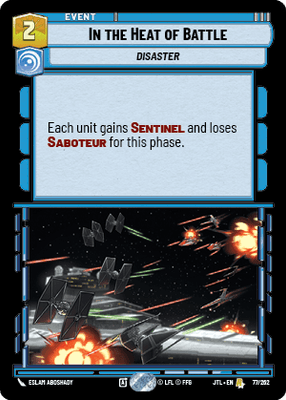 In the Heat of Battle (JTL) Rare Fantasy Flight Games Standard Non-Foil