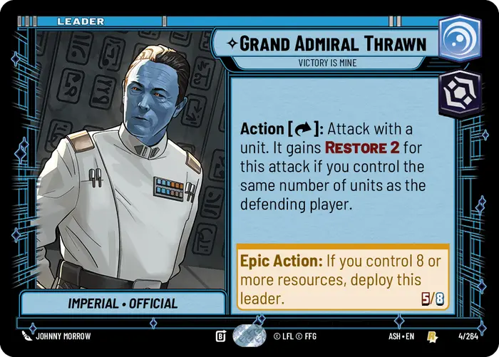 Grand Admiral Thrawn - Victory is Mine (ASH) Rare Star Wars Unlimited Fantasy Flight Games Standard Non-Foil
