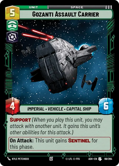 Gozanti Assault Carrier (ASH) Uncommon Star Wars Unlimited Fantasy Flight Games Standard Non-Foil