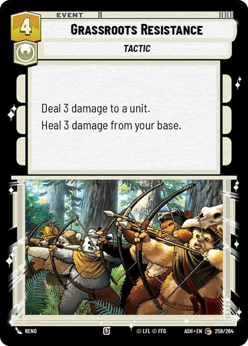 Grassroots Resistance (ASH) Common Star Wars Unlimited Fantasy Flight Games Standard Non-Foil