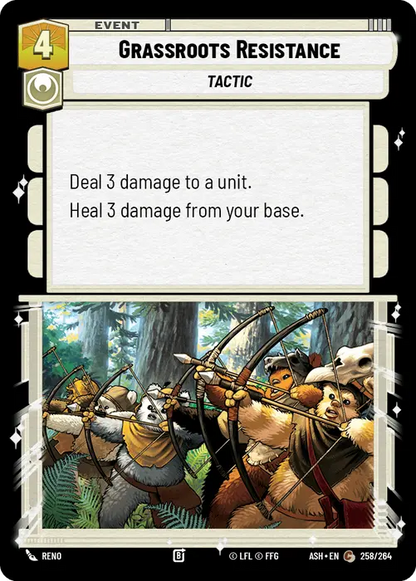 Grassroots Resistance (ASH) Common Star Wars Unlimited Fantasy Flight Games Standard Non-Foil