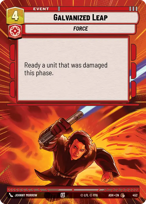 Galvanized Leap (ASH) Common Star Wars Unlimited Fantasy Flight Games Hyperspace Non-Foil