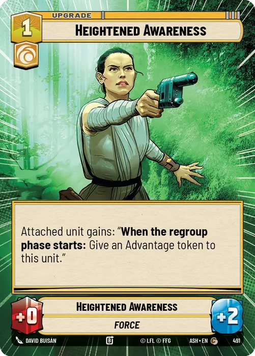 Heightened Awareness (ASH) Common Star Wars Unlimited Fantasy Flight Games Hyperspace Non-Foil