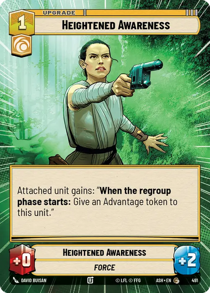 Heightened Awareness (ASH) Common Star Wars Unlimited Fantasy Flight Games Hyperspace Non-Foil
