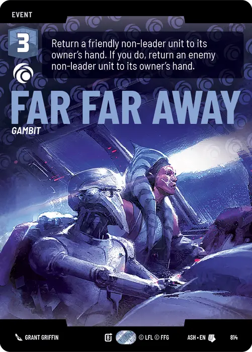 Far Far Away (ASH) Uncommon Star Wars Unlimited Fantasy Flight Games Prestige Non-Foil