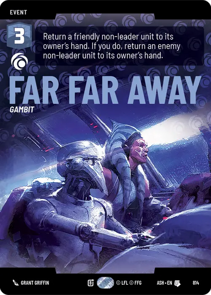 Far Far Away (ASH) Uncommon Star Wars Unlimited Fantasy Flight Games Prestige Non-Foil