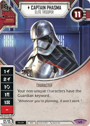 Captain Phasma - Elite Trooper (AWK) Legendary Star Wars Destiny Fantasy Flight Games   